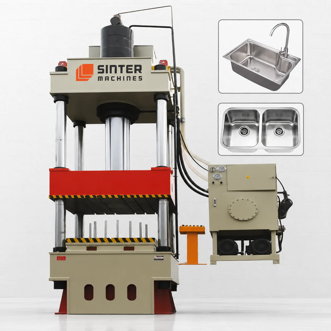 800T SS Kitchen Sink Press press view 2