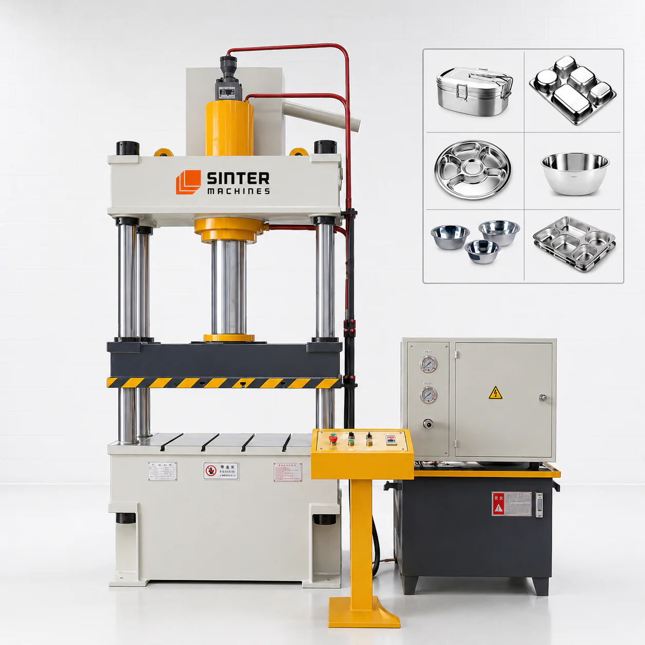 500T SS Food Containers Press press view 3