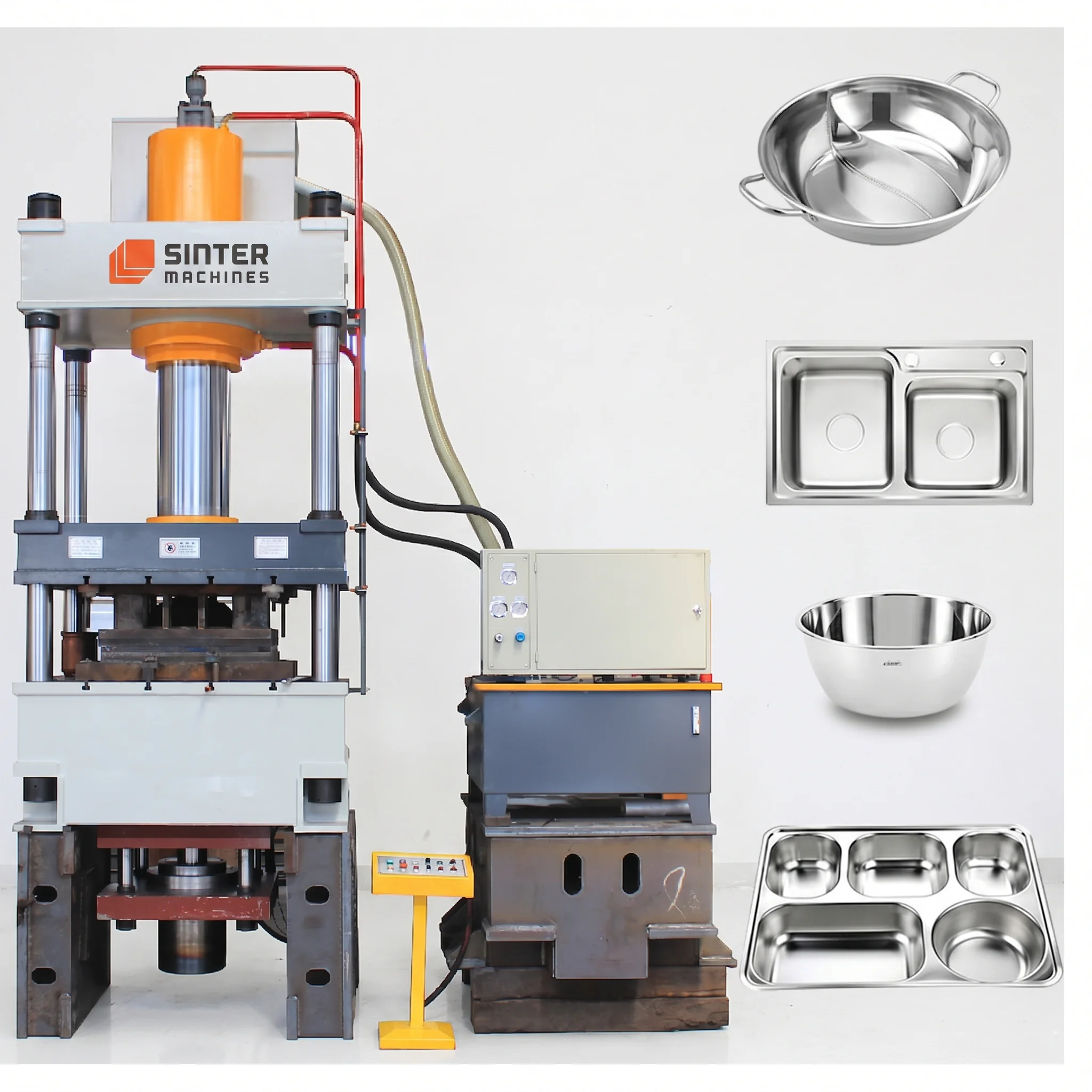500T Stainless Steel Basin Press press view 1