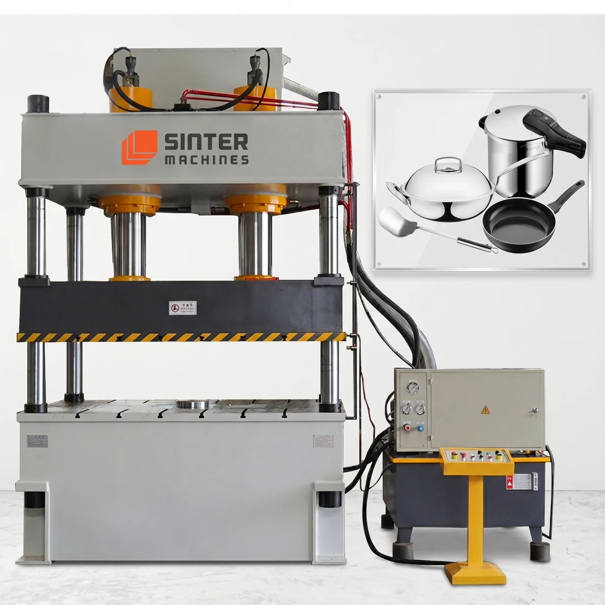 200T Aluminium Pot Press press view 2