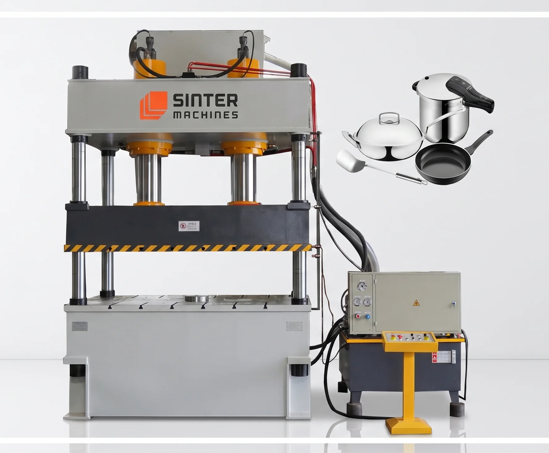 200T Aluminium Pot Press press view 4