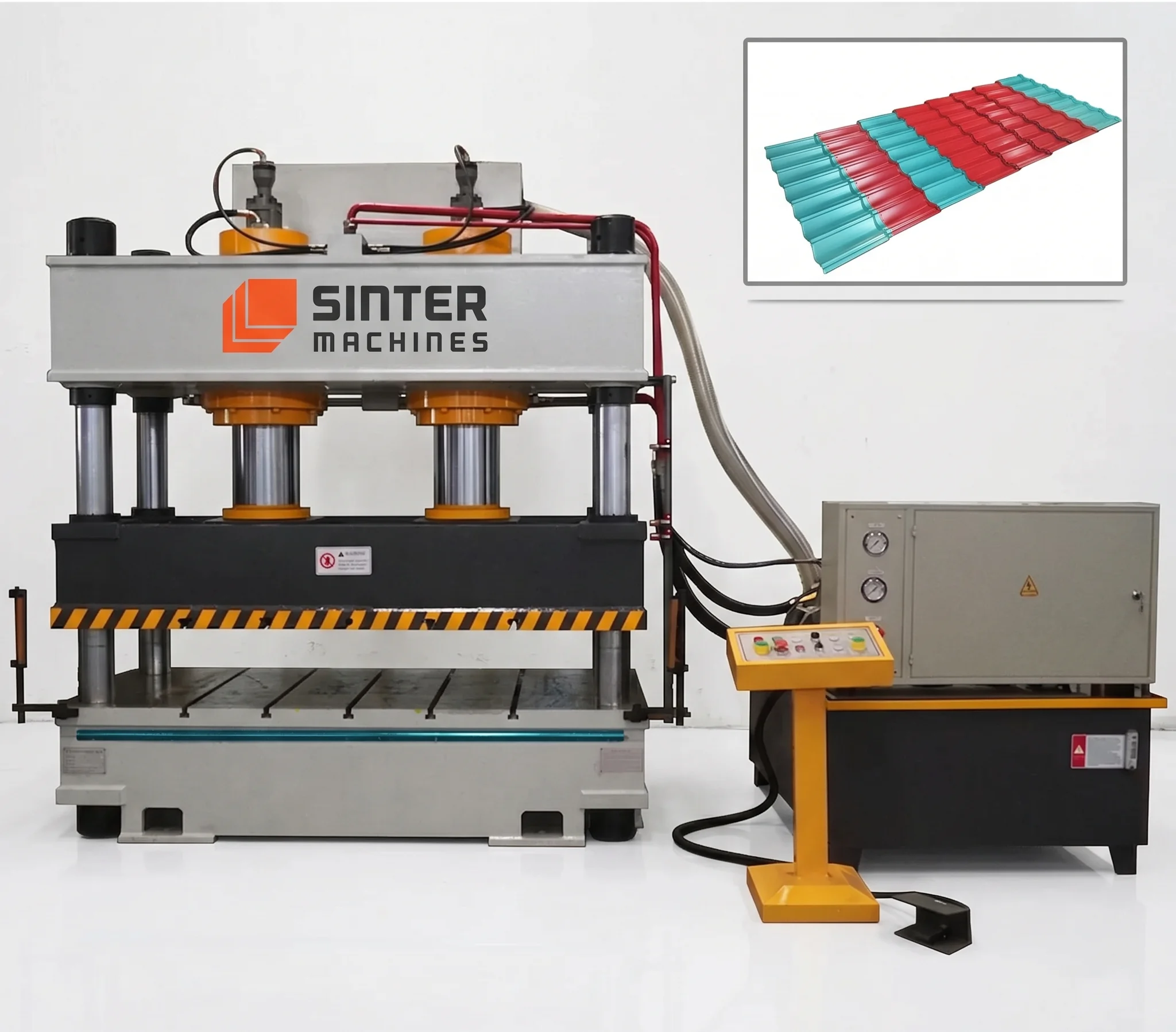 315T Metal Colour Stone Roof Tiles Press press view 1