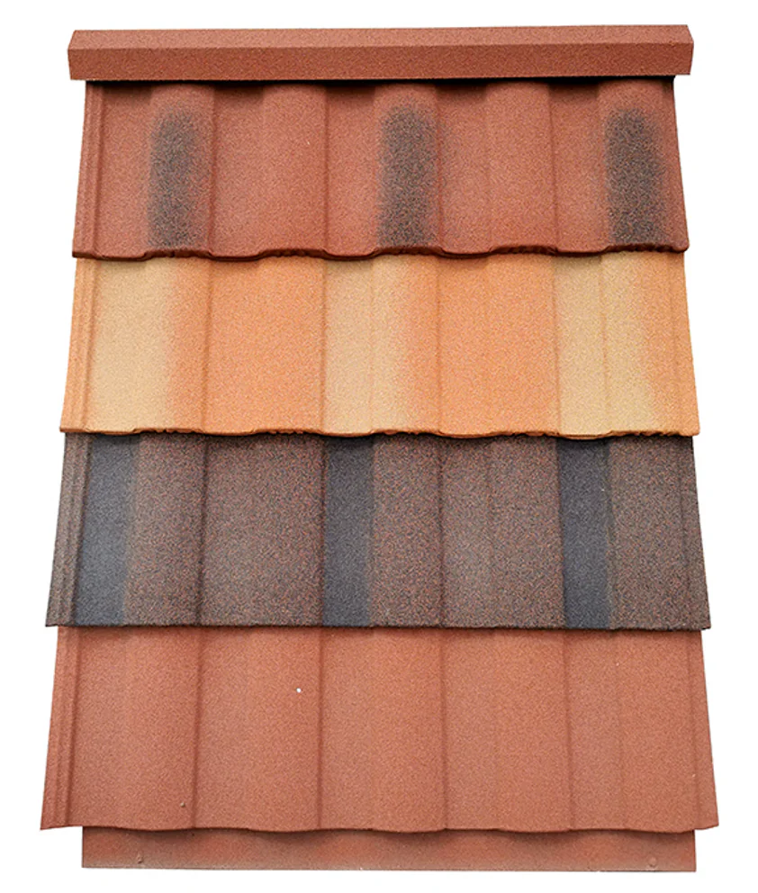 315T Metal Colour Stone Roof Tiles Press finished product 4