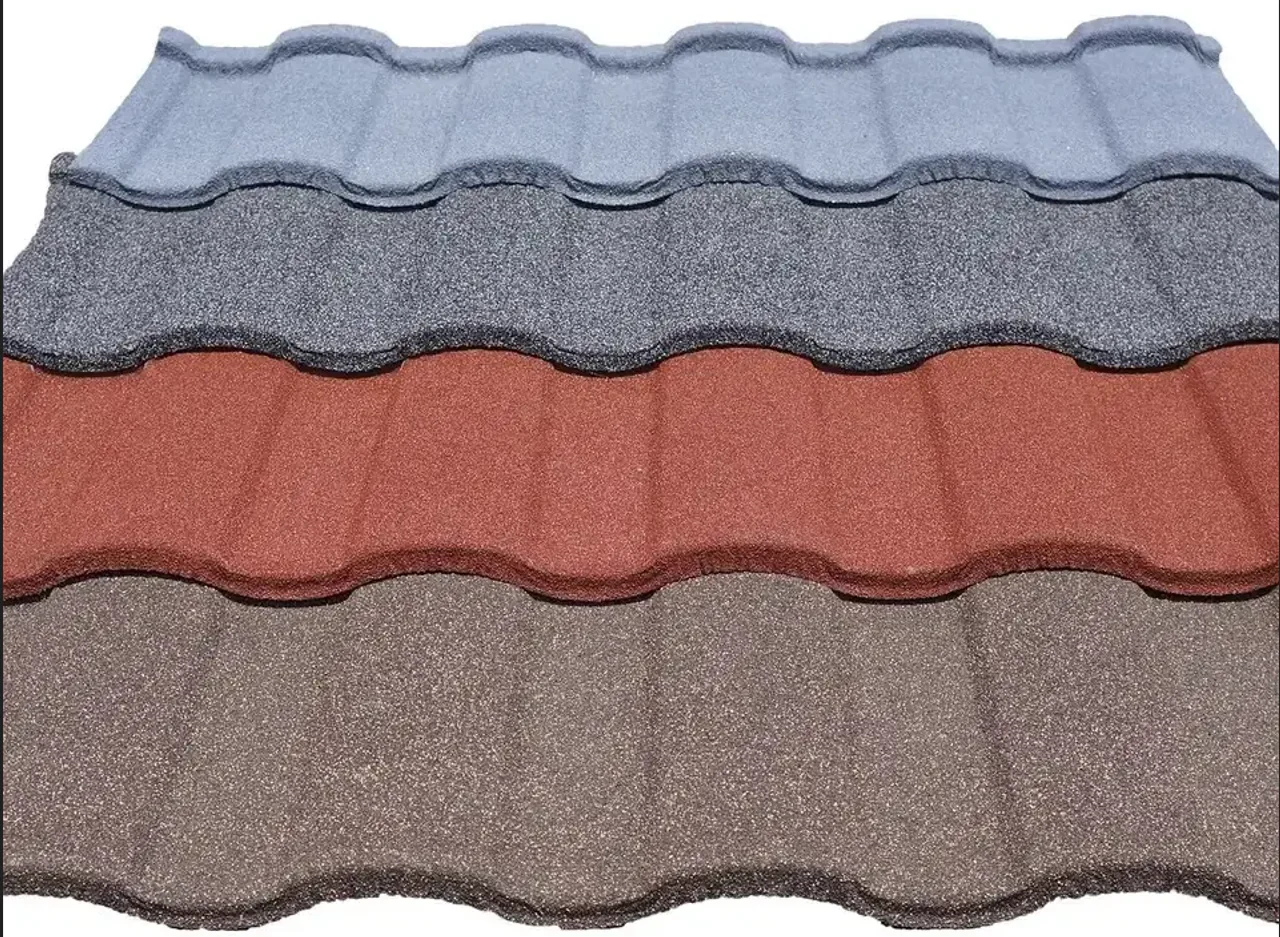 315T Metal Colour Stone Roof Tiles Press finished product 6