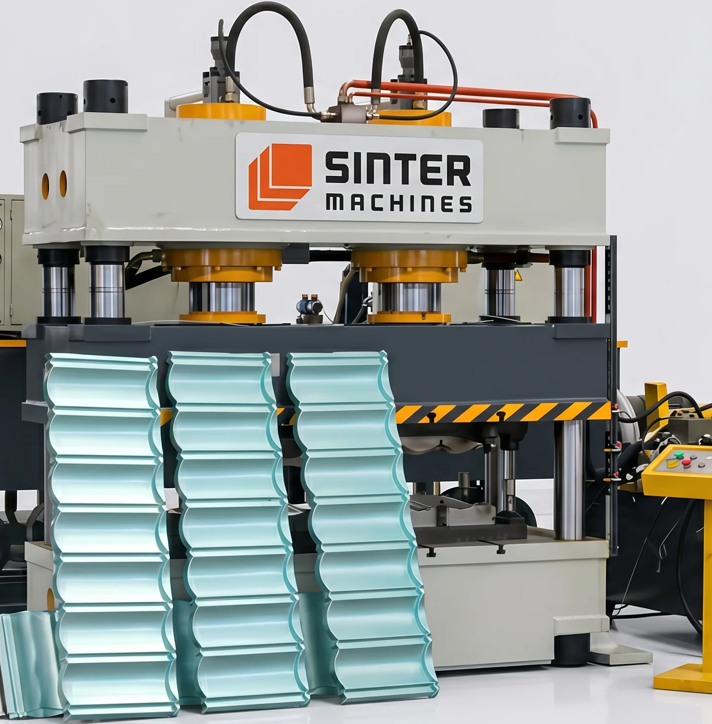 315T Metal Colour Stone Roof Tiles Press press view 3