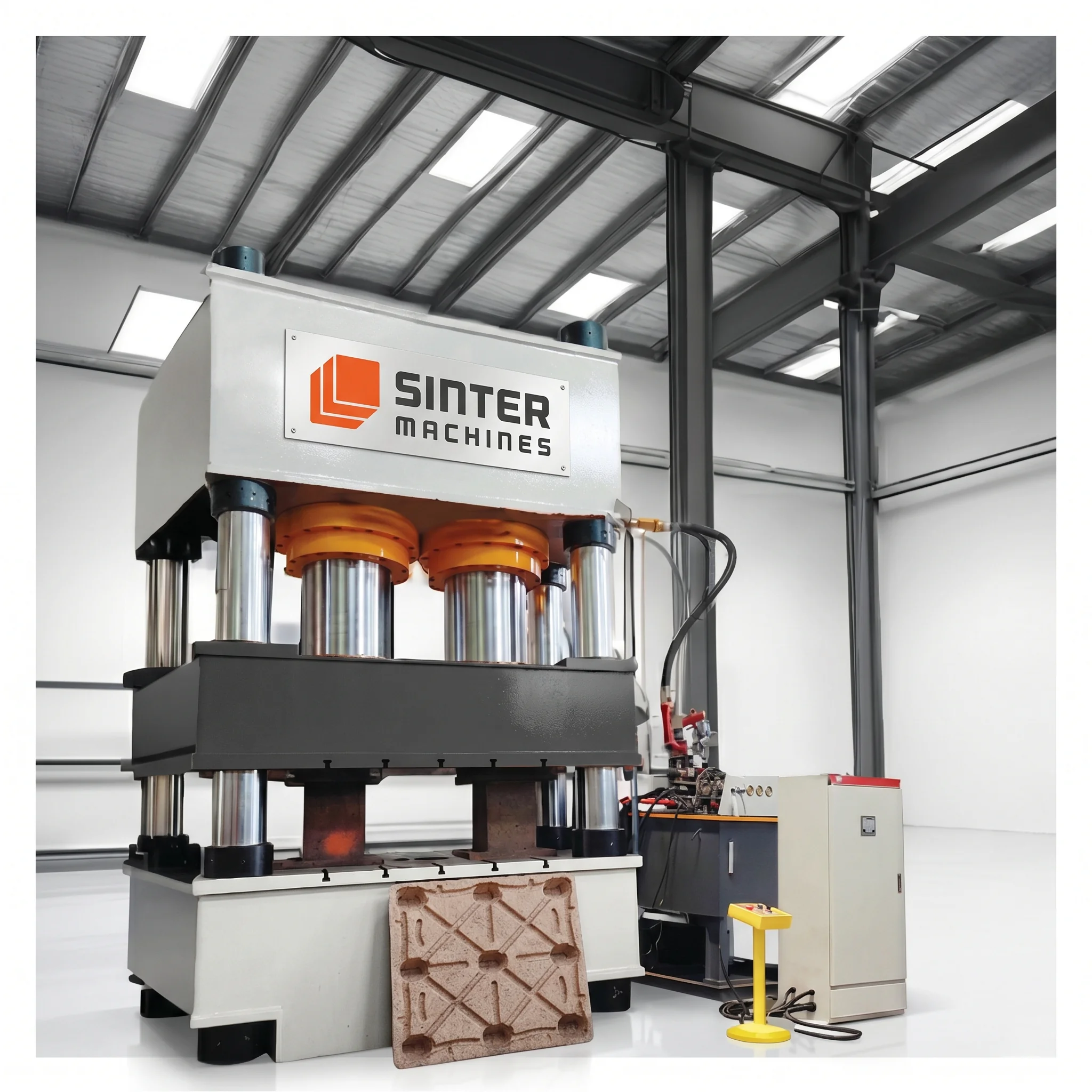 1600T Wood Sawdust Pallet Press press view 1