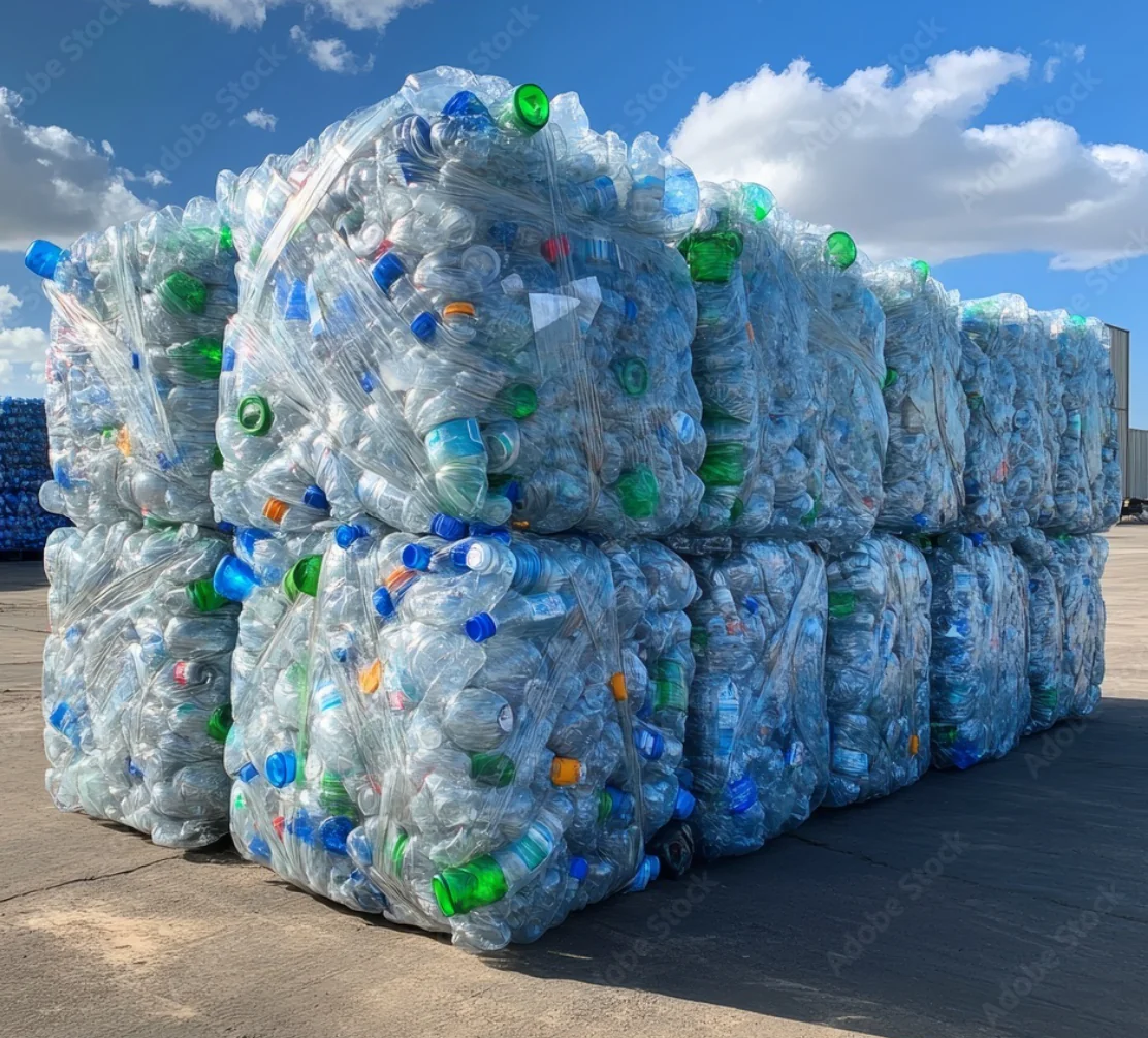 315T Waste Plastic Bottle Baling Press finished product 4
