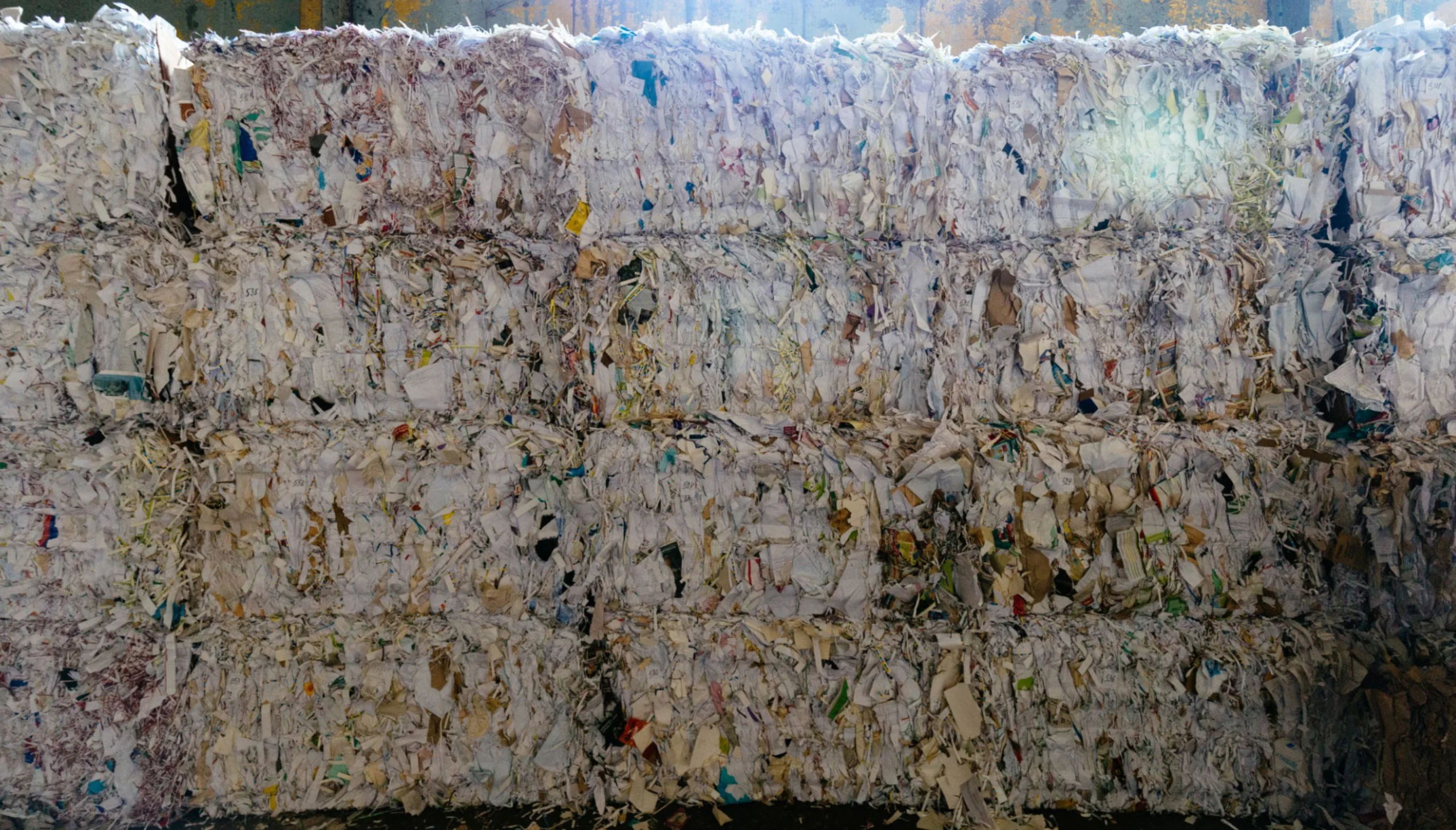 630T Waste Paper Baling Press finished product 2