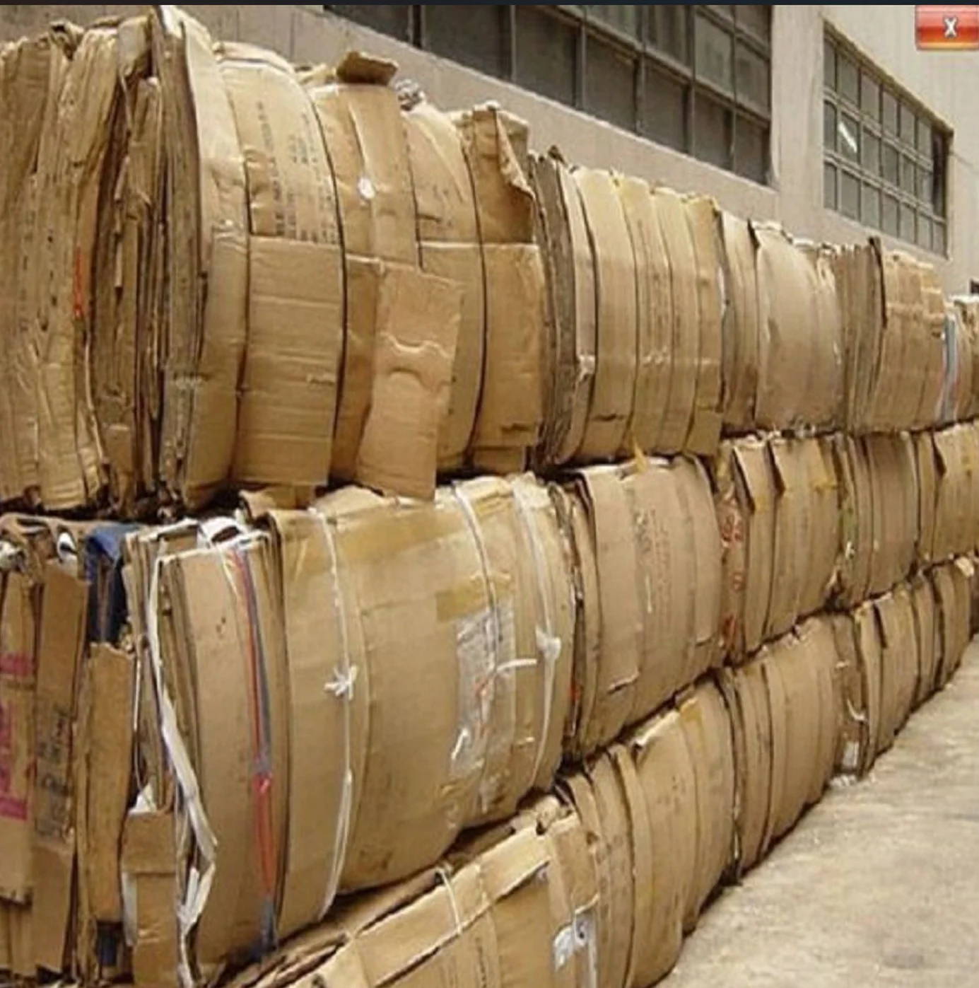 630T Waste Paper Baling Press finished product 6