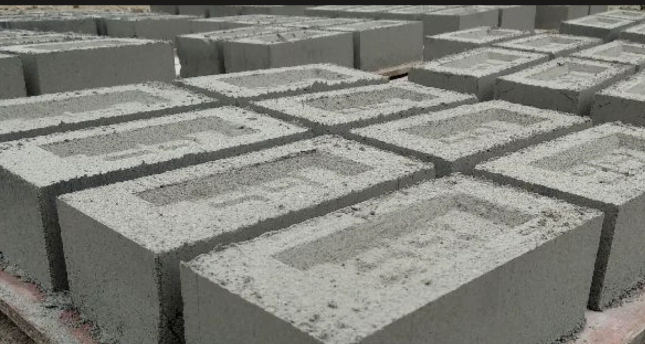 400T Bottom Pond Ash Bricks Press finished product 2