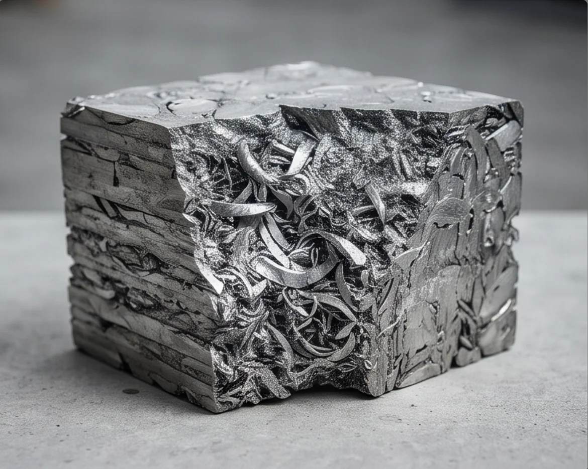200T Aluminum chips block Press — finished product 2