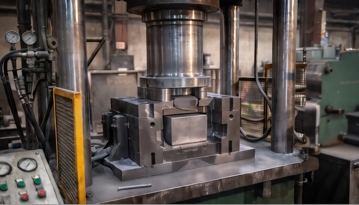 200T Lead Powder Block Press — finished product 2