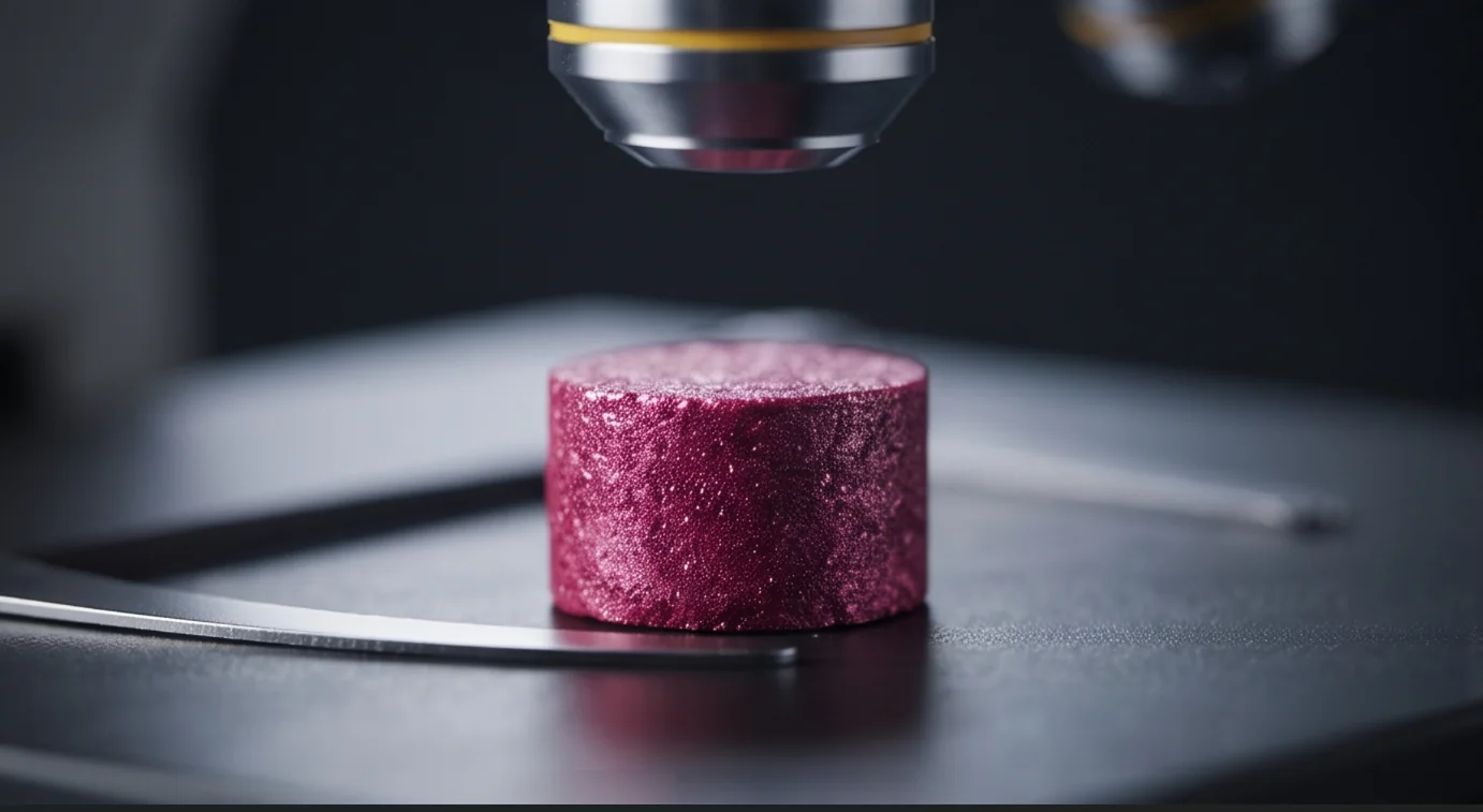 500T Ruby Powder Block Press — finished product 1