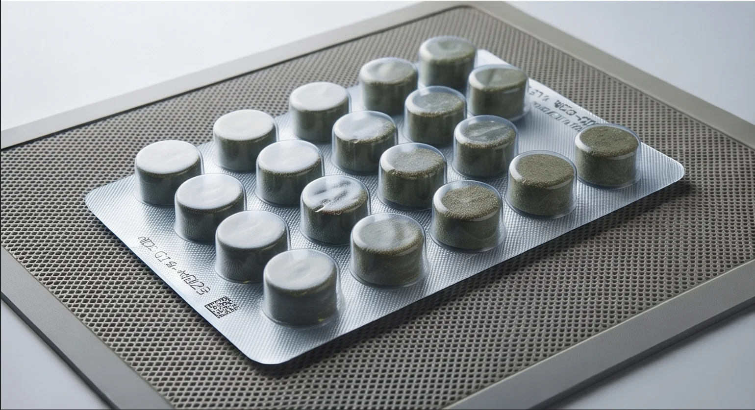 100T Glauconite Powder Block Press — finished product 1