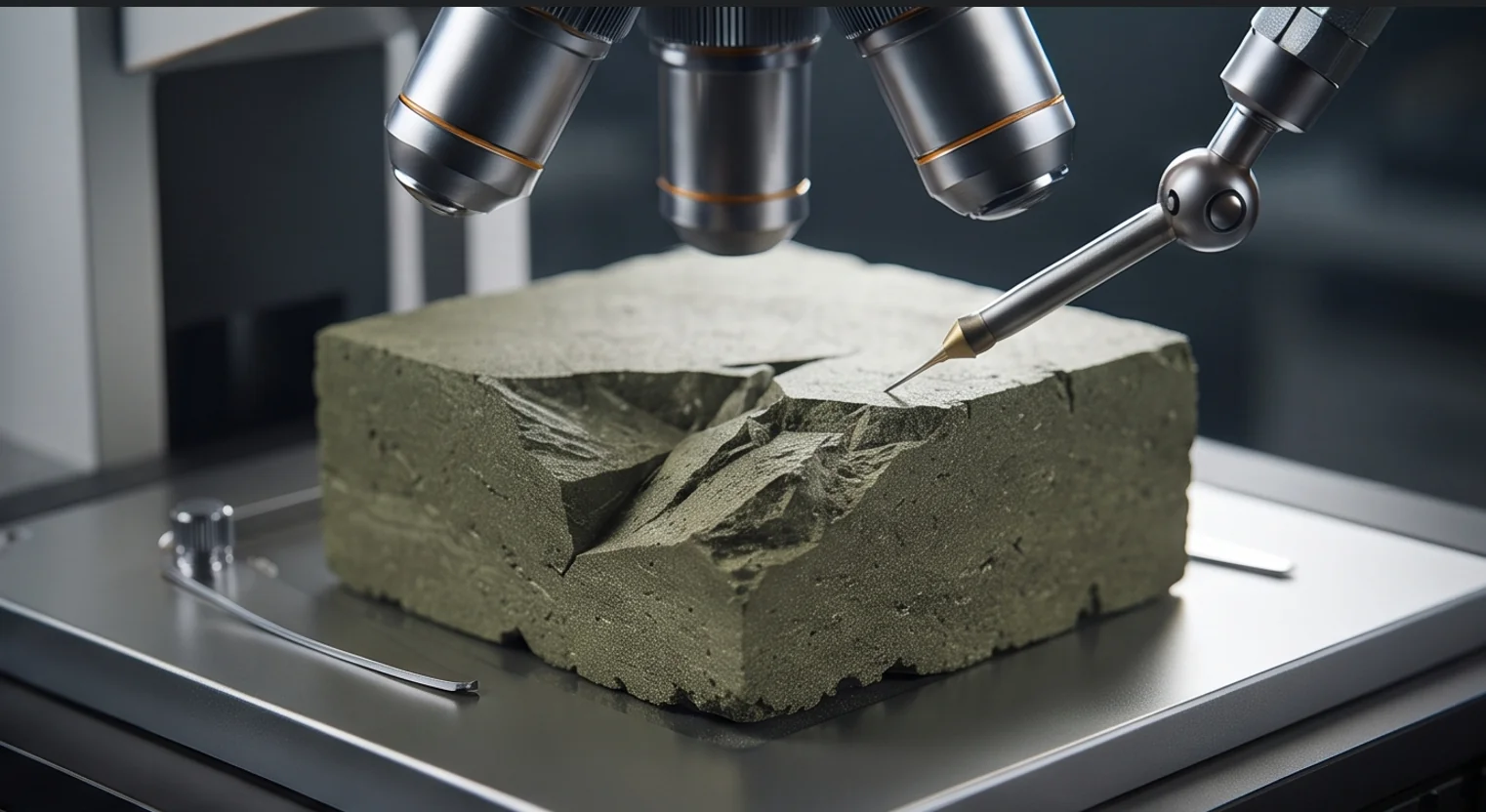 100T Glauconite Powder Block Press — finished product 2