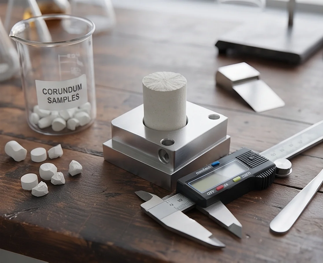 800T Corundum Powder Block Press — finished product 1