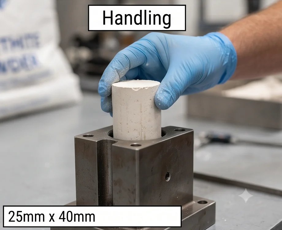 400T Anorthite Powder Block Press — finished product 4