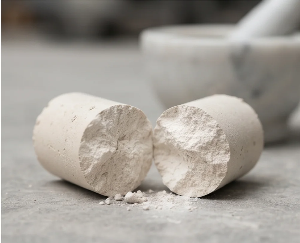500T Halloysite Powder Block Press — finished product 4