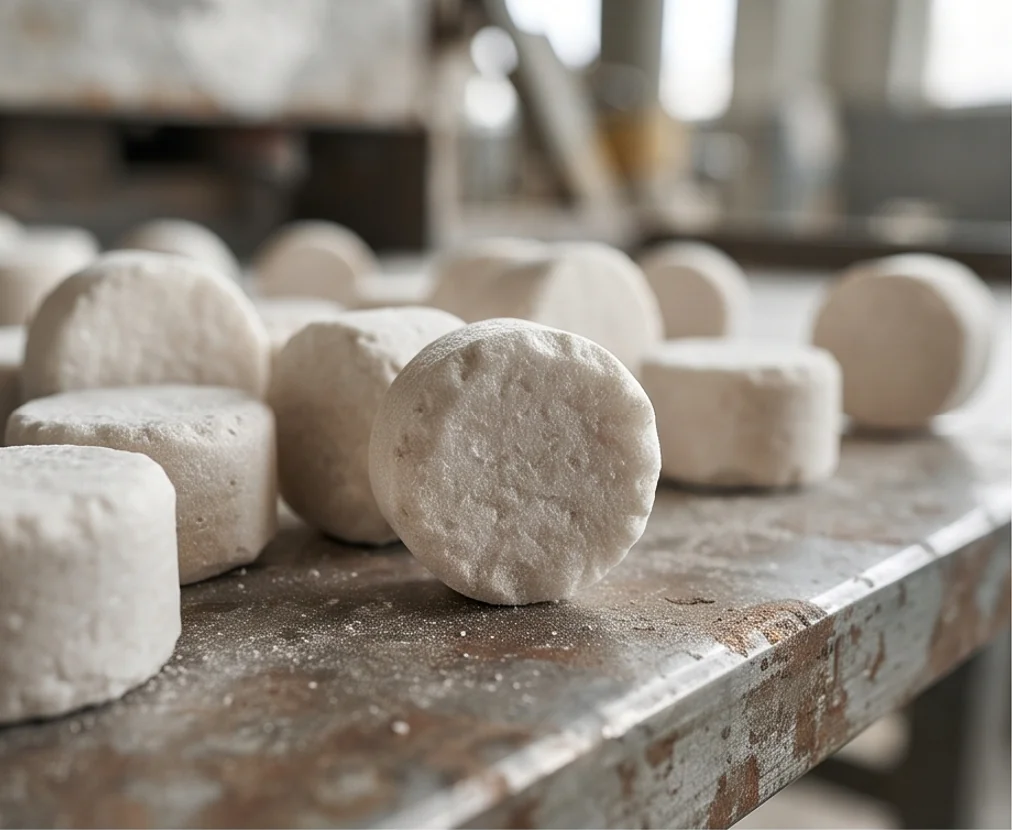 200T Calcite Powder Block Press — finished product 1