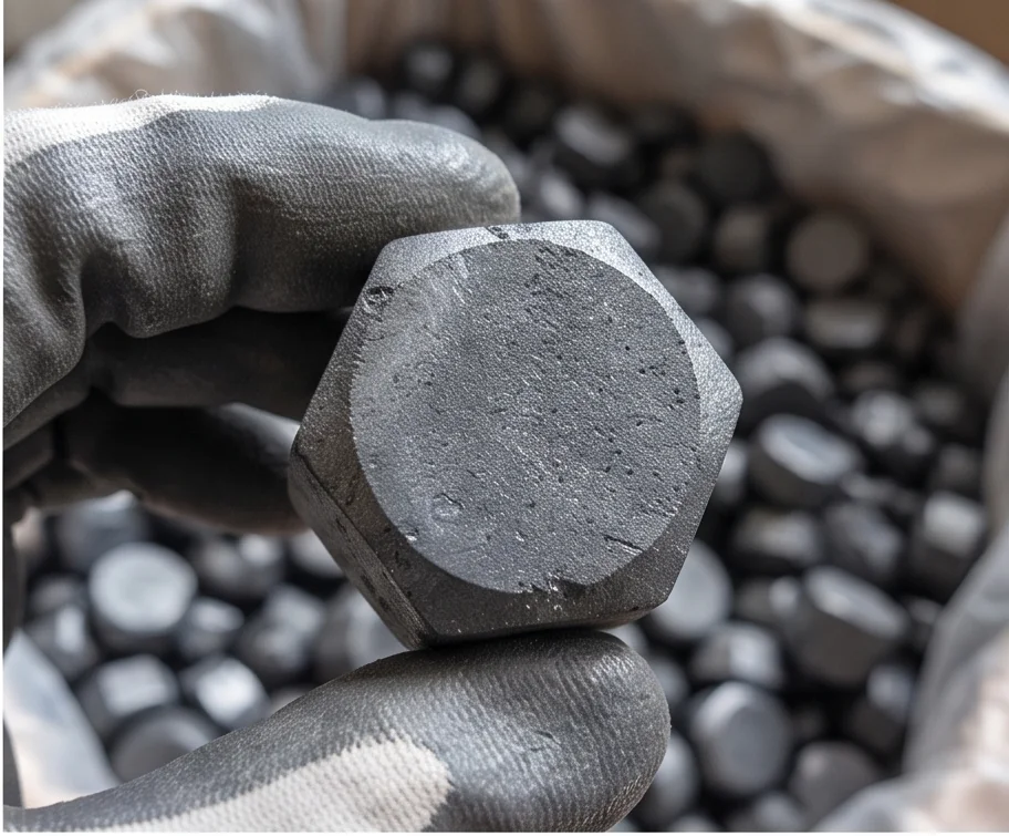 800T Magnetite Powder Block Press — finished product 1