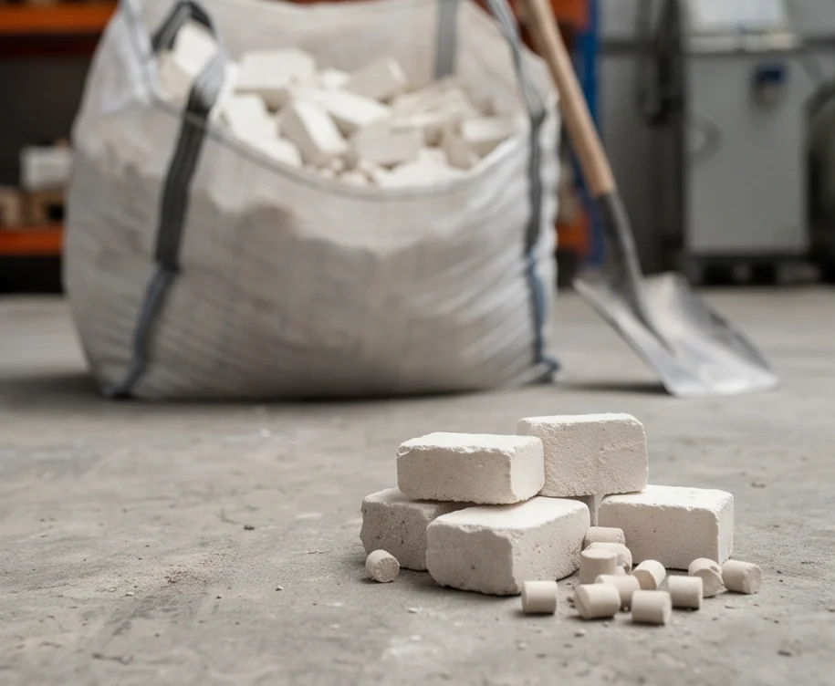 800T Dolomite Powder Block Press — finished product 3