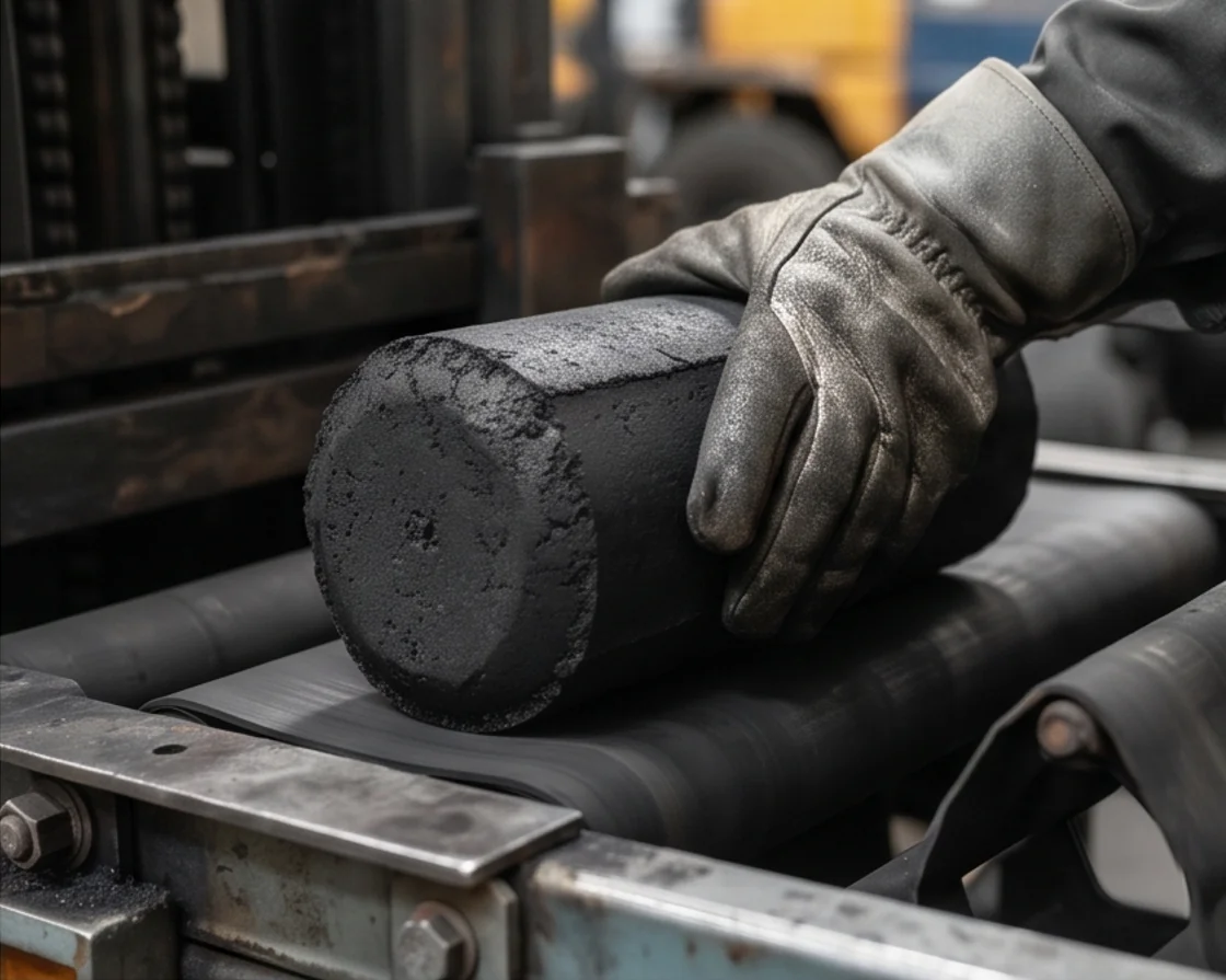 500T Coal Powder Block Press — finished product 3