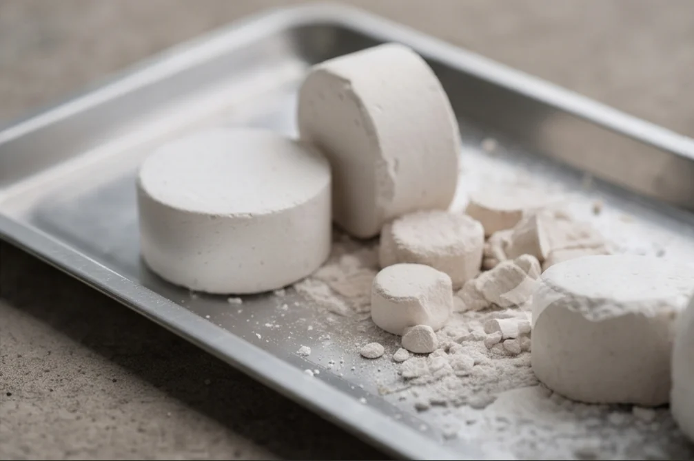 200T Talc Powder Block Press — finished product 4
