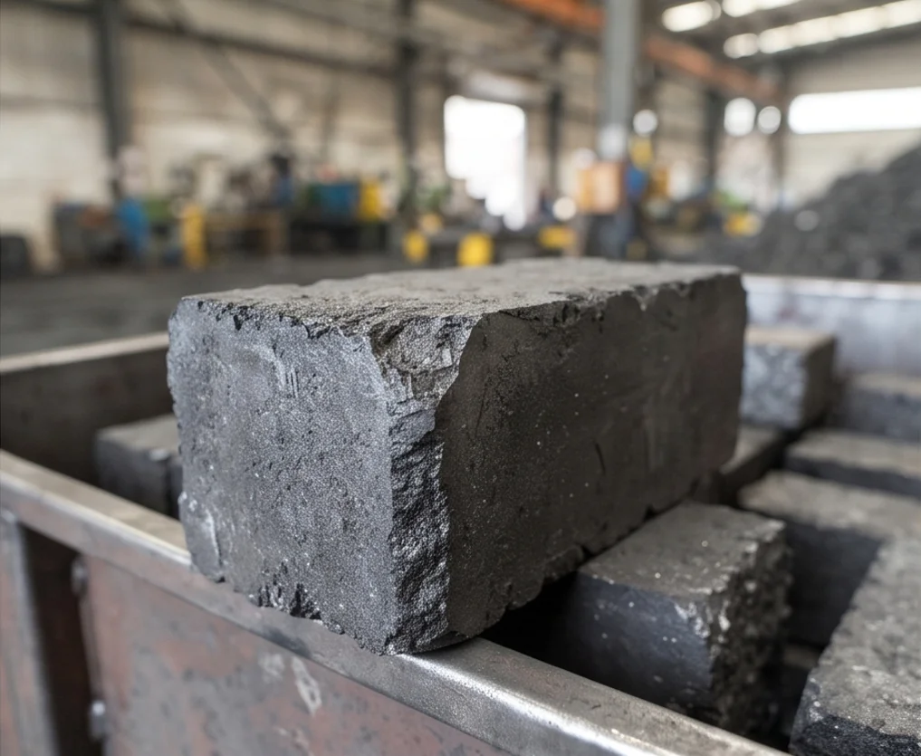630T Coke Refractory Powder Block Press — finished product 4