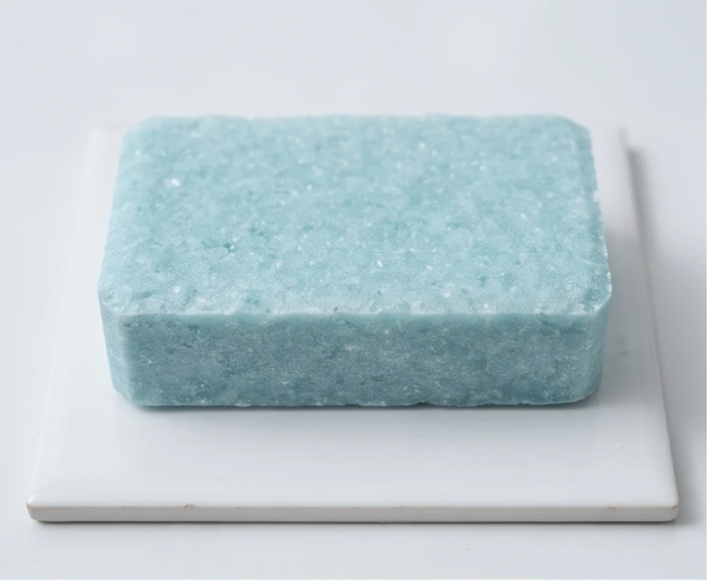200T Aquamarine Refractory Powder Block Press — finished product 1