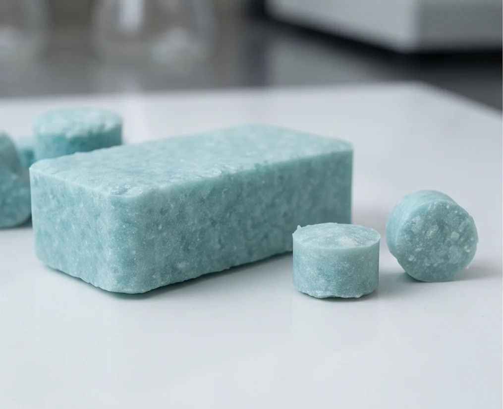 200T Aquamarine Refractory Powder Block Press — finished product 2