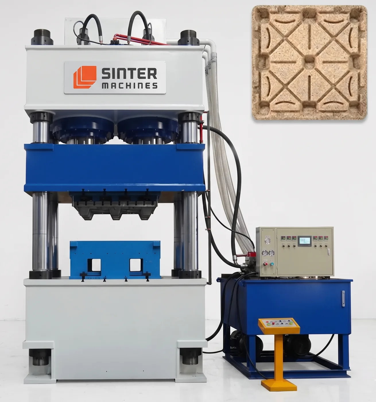 1250T Wood Chips Pallet Press
