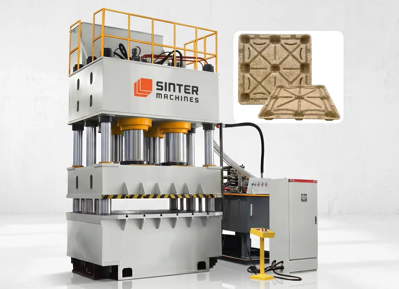 1000T Coconut Shell Powder Pallet Press